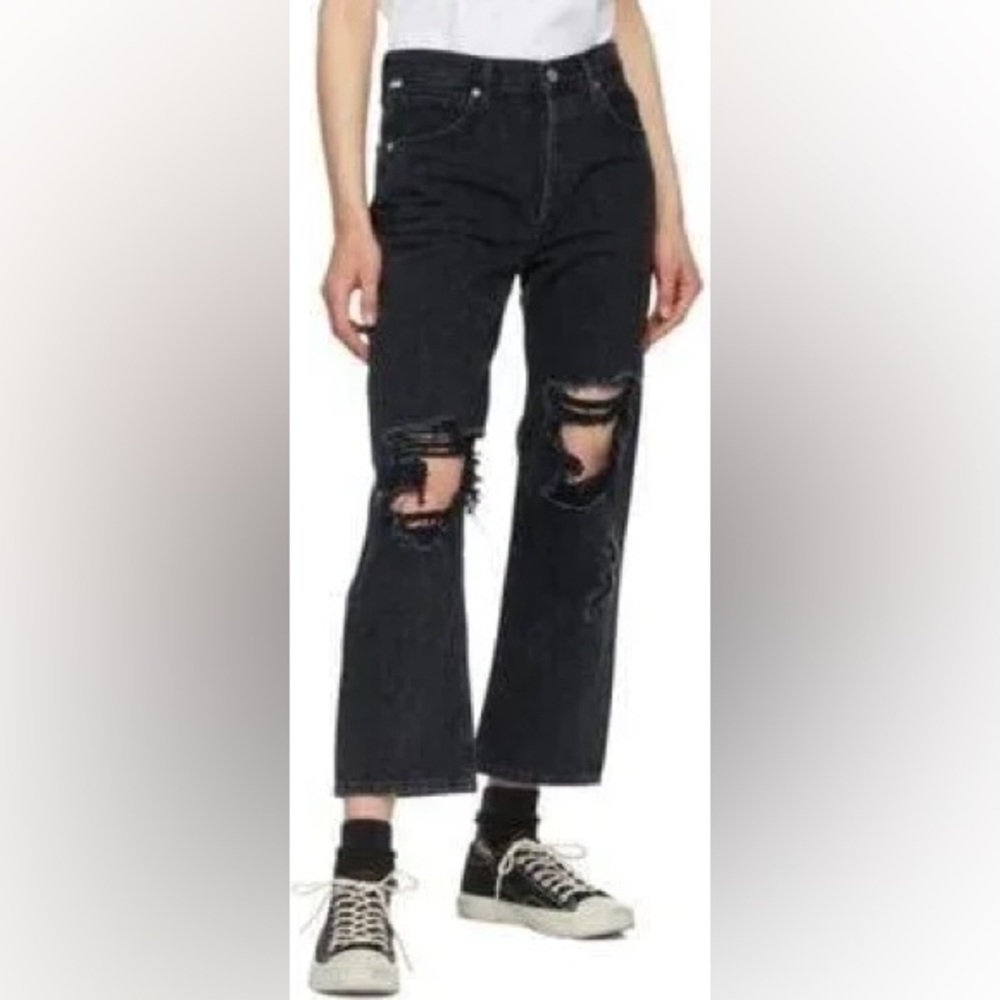 Citizens of Humanity Emery Crop Jeans in Black